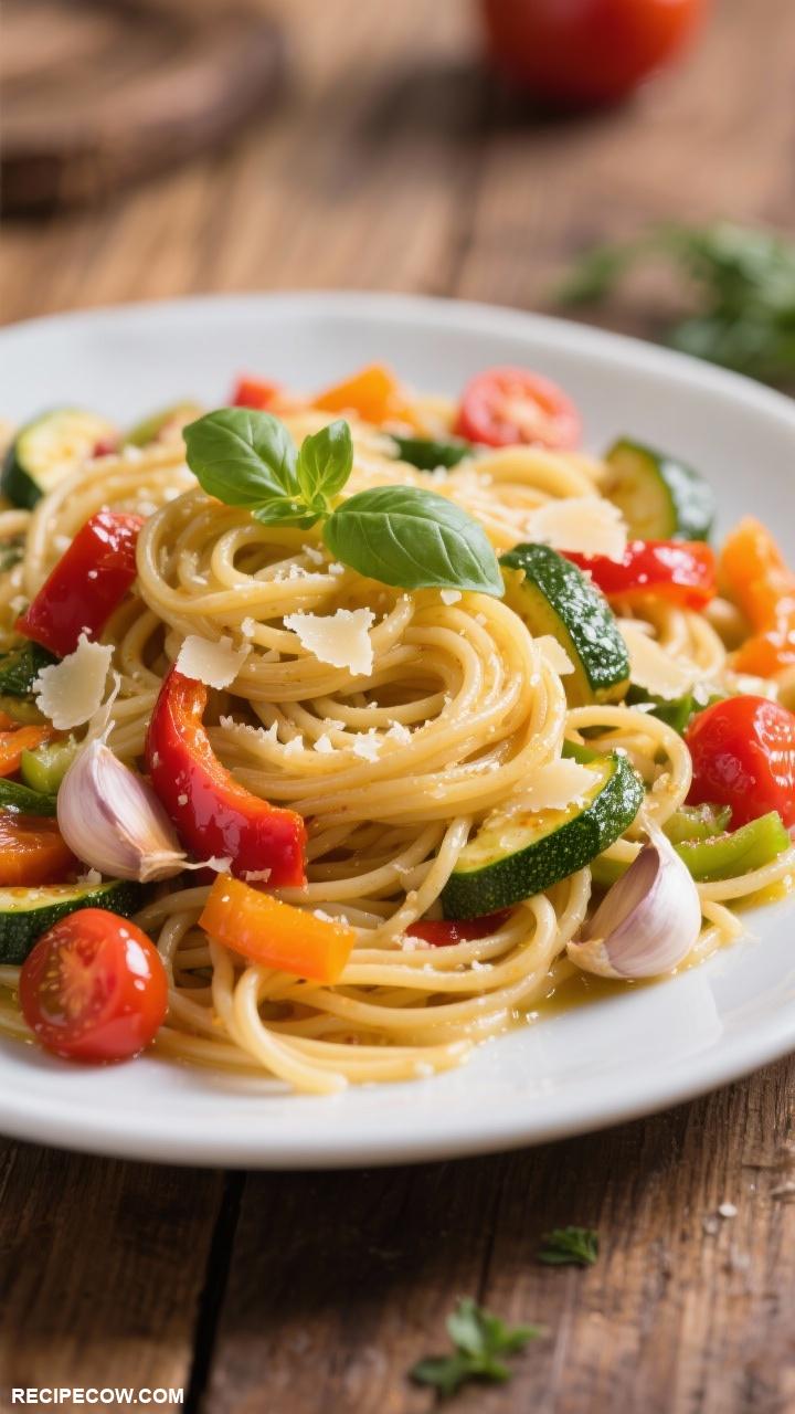 cheap dinners for family Pasta Primavera with Garlic