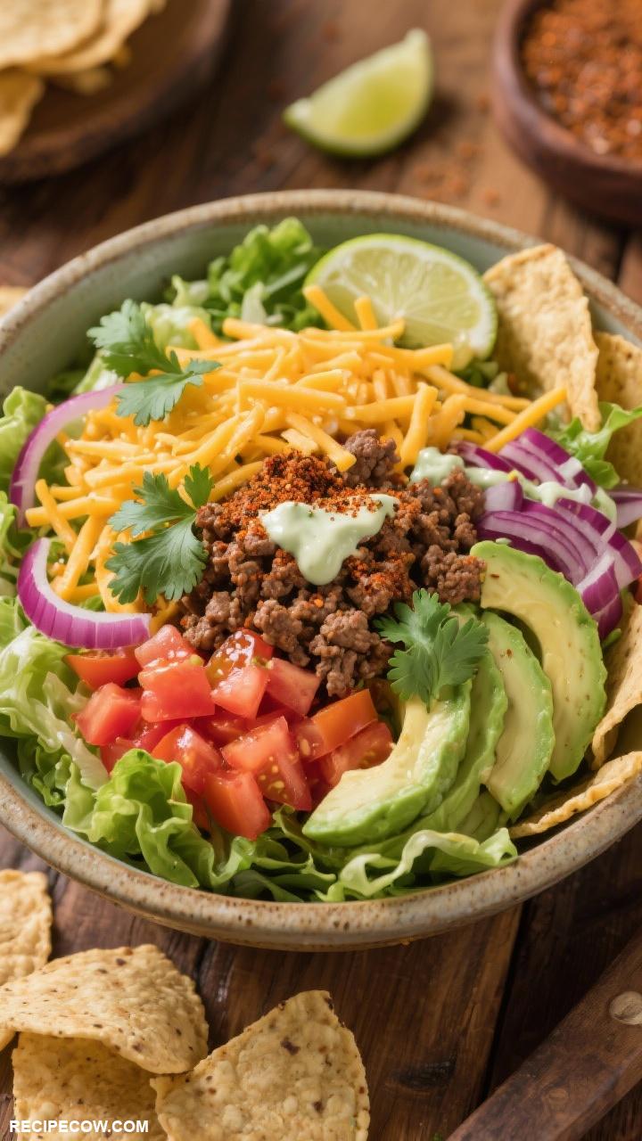 cheap dinners for family Taco Salad Bowls