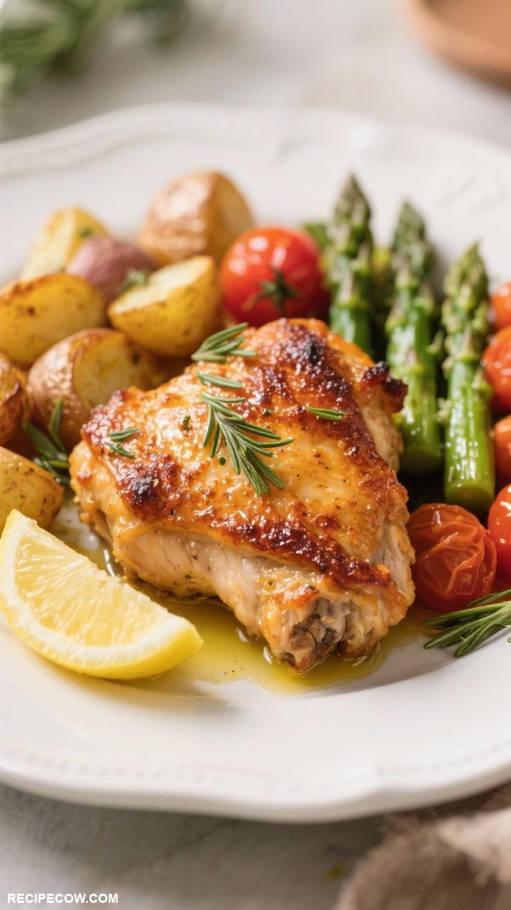 chicken thigh recipes Crispy Baked Chicken Thighs