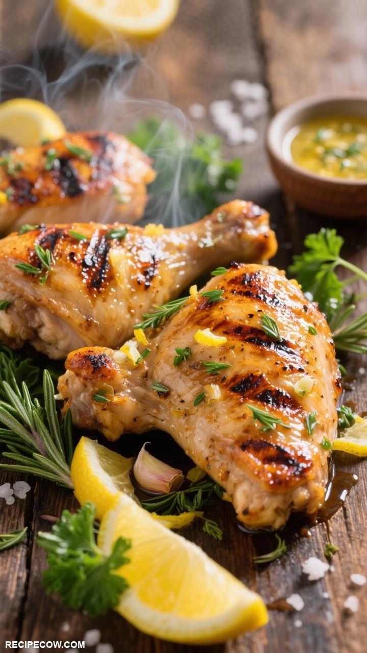 chicken thigh recipes Lemon Herb Grilled Chicken Thighs