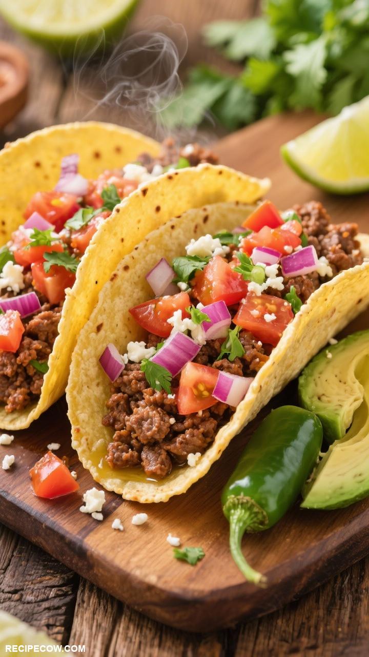 easy weeknight dinners Easy Beef Tacos with Fresh Salsa