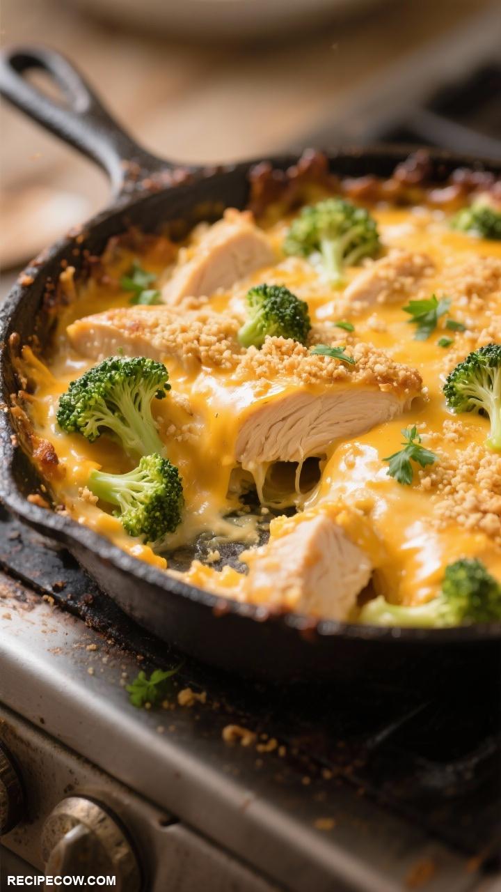 electric skillet meals Cheesy Chicken and Broccoli Bake