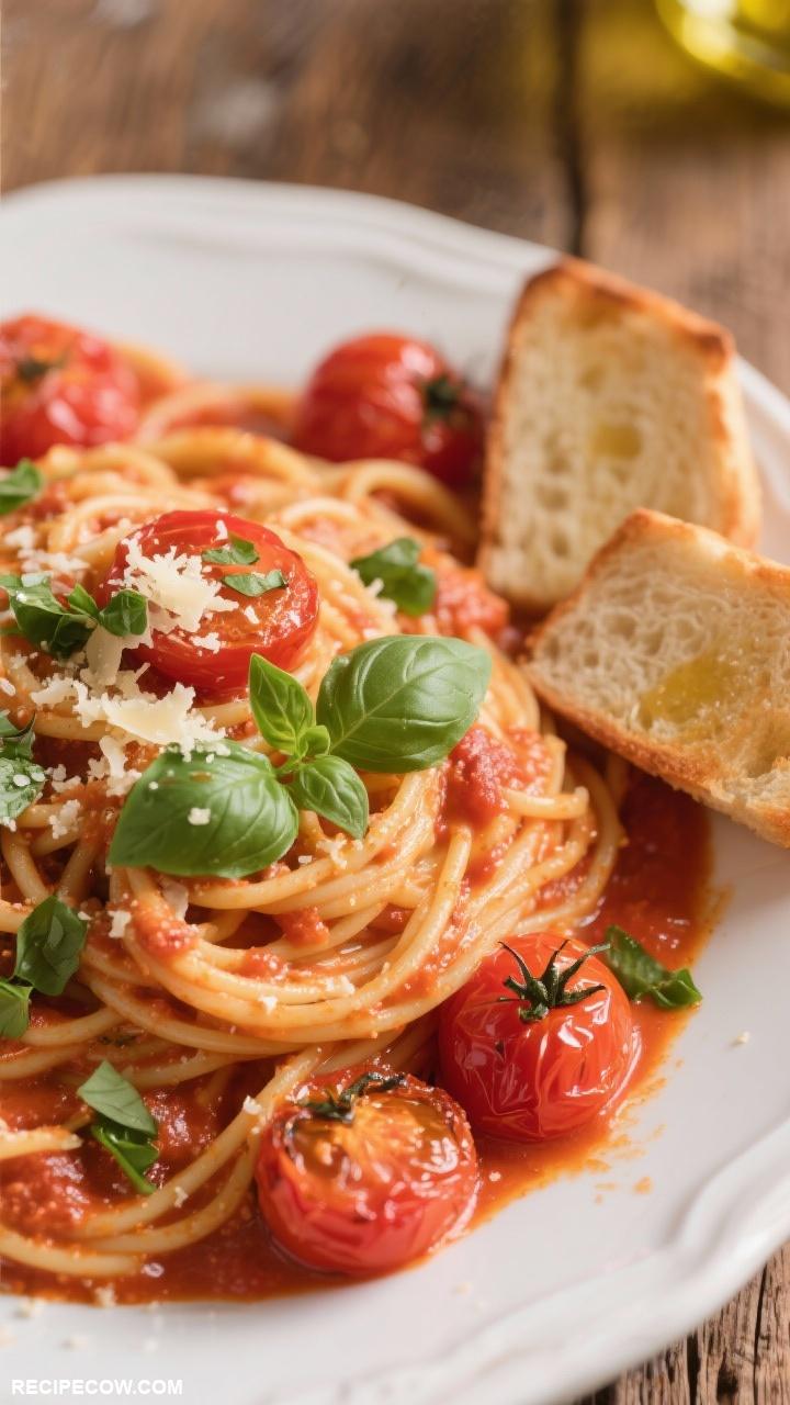 electric skillet meals Creamy Tomato Basil Pasta