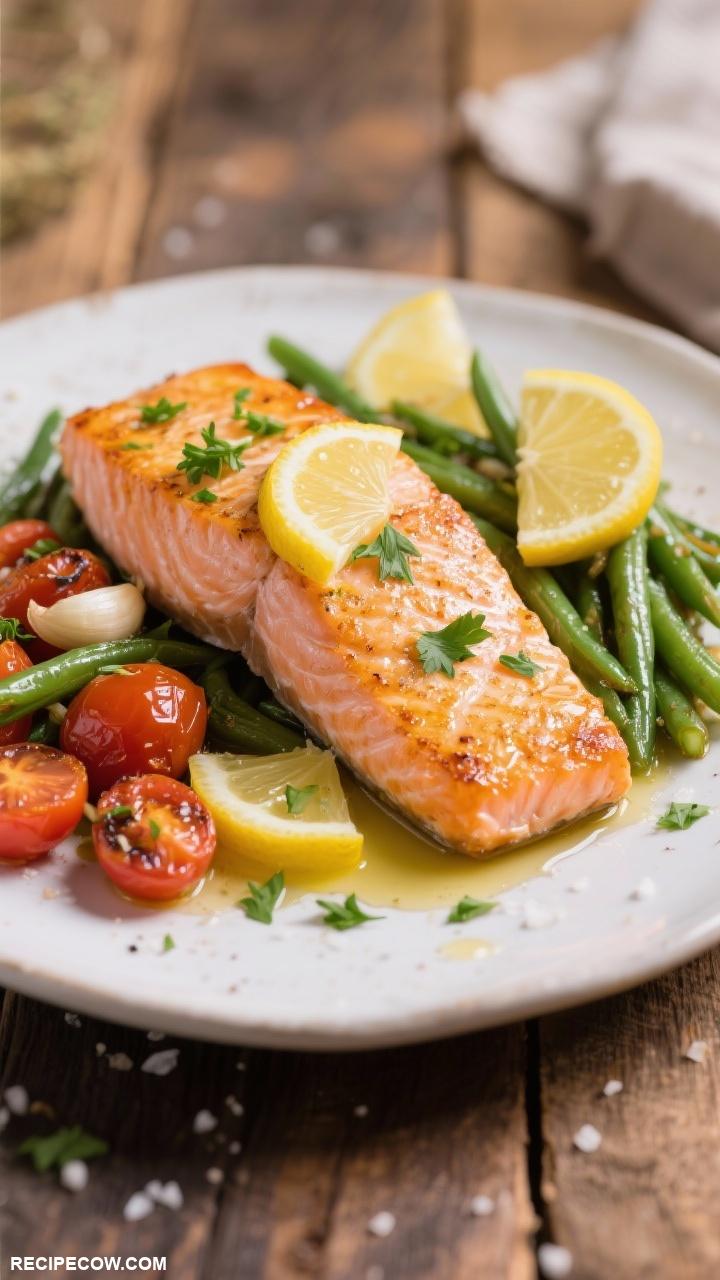 electric skillet meals Zesty Lemon Garlic Salmon Fillets