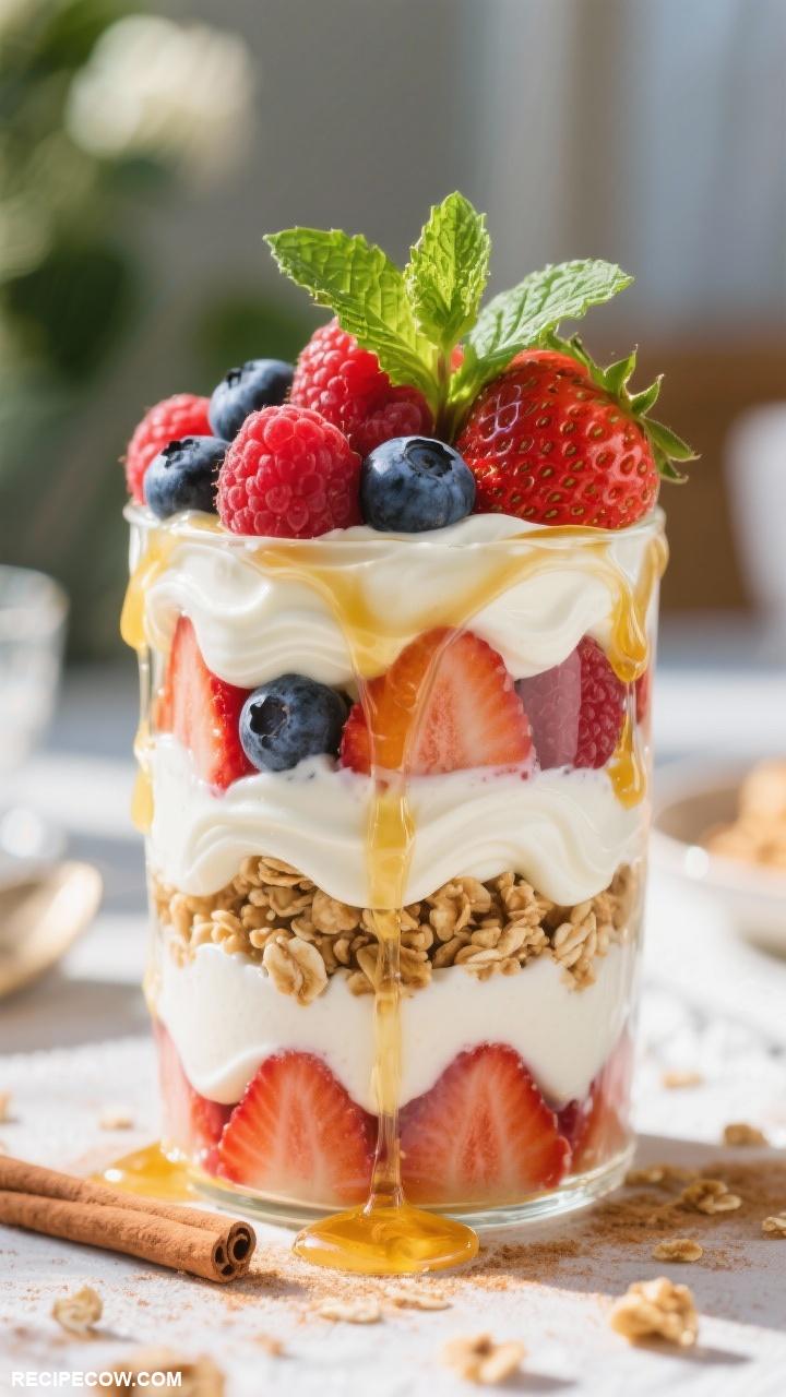 family brunch ideas Fruit Infused Yogurt Parfaits