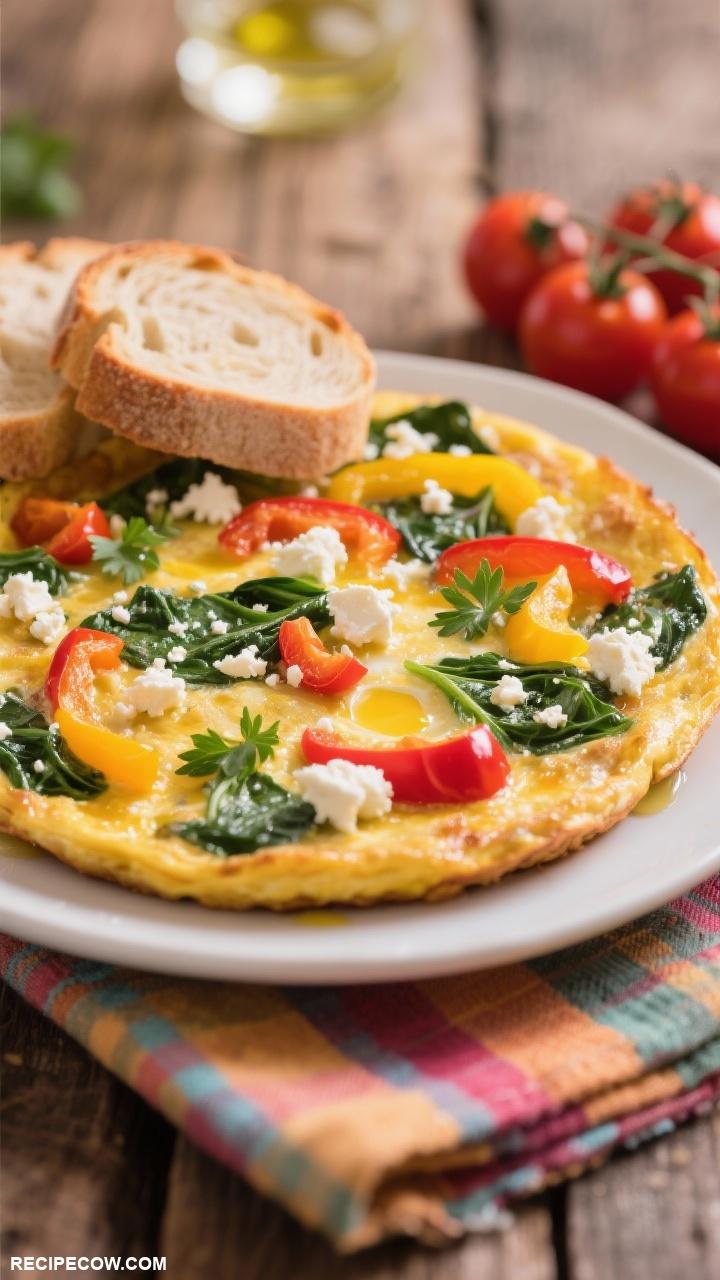 family brunch ideas Mediterranean Frittata Delight