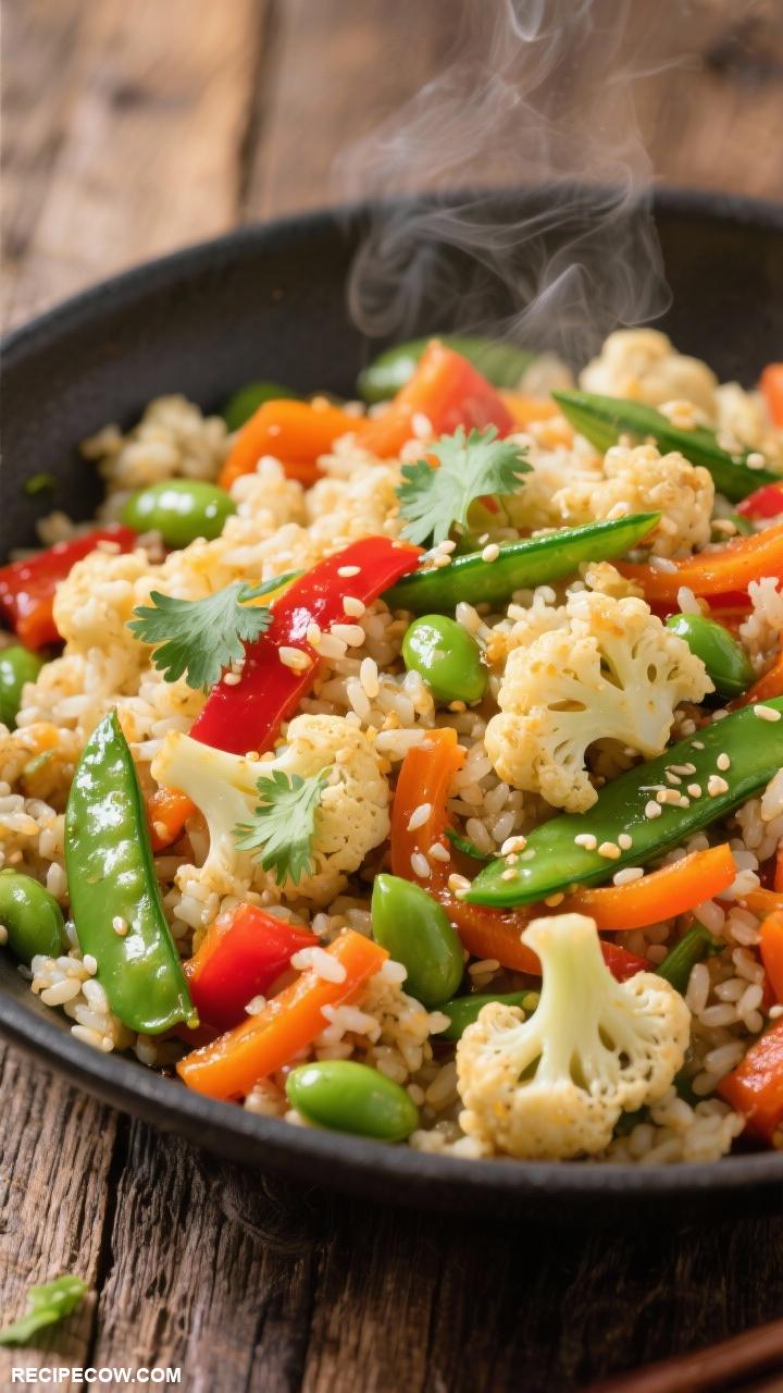gluten free side dishes Cauliflower Rice Stir Fry