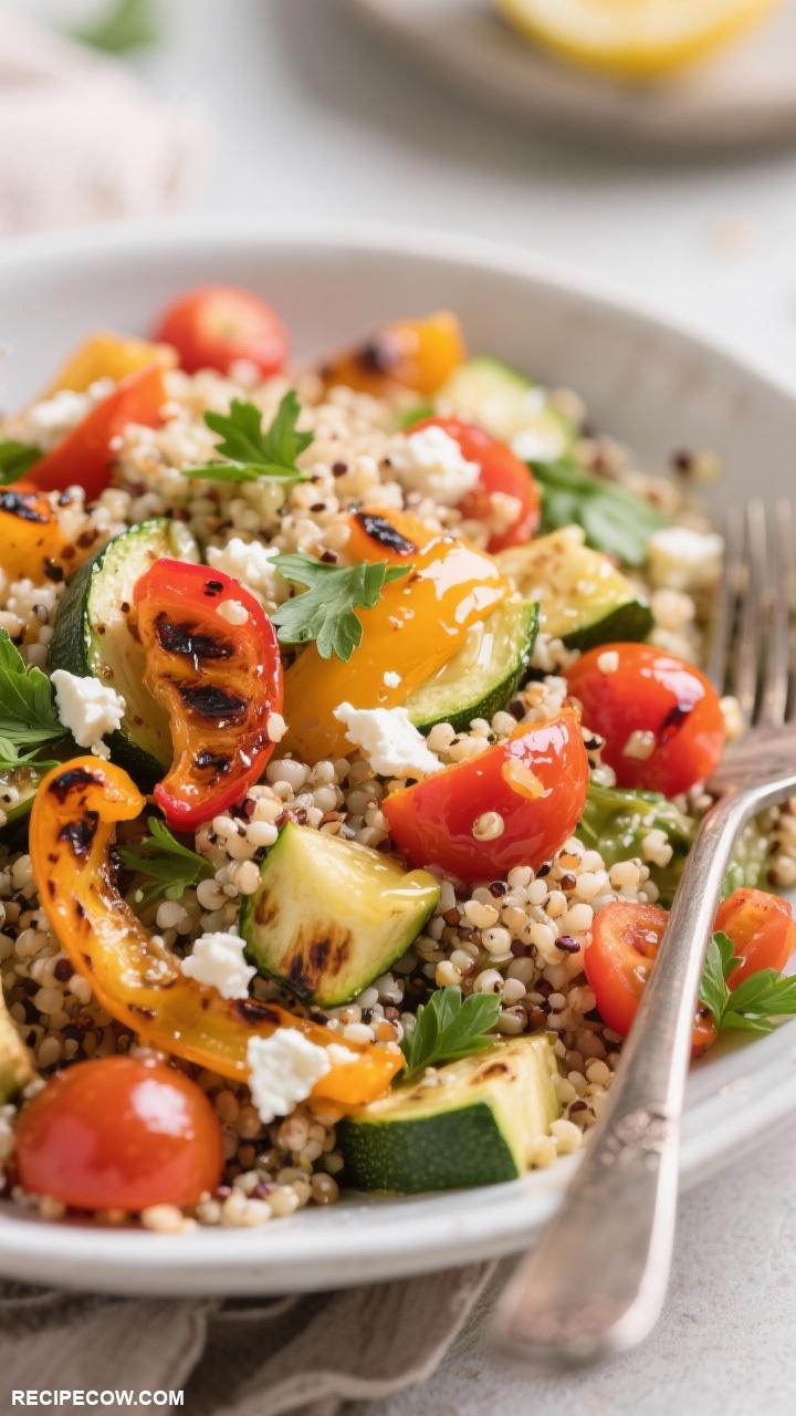 gluten free side dishes Quinoa and Roasted Vegetable Salad