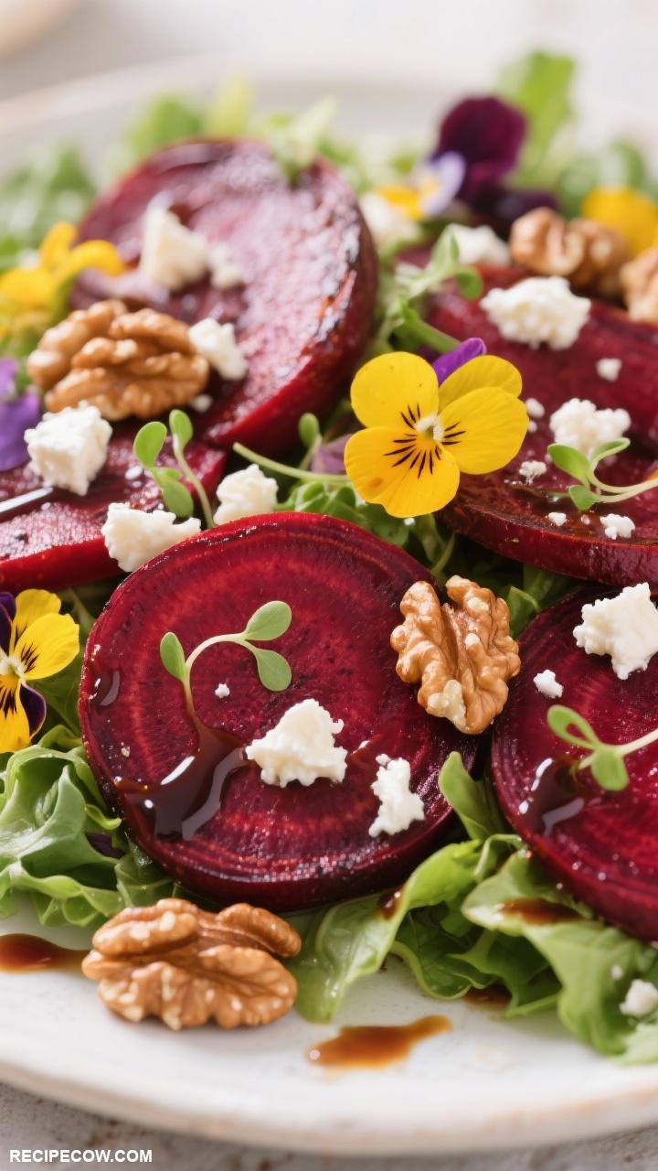 gluten free side dishes Roasted Beet and Goat Cheese Salad