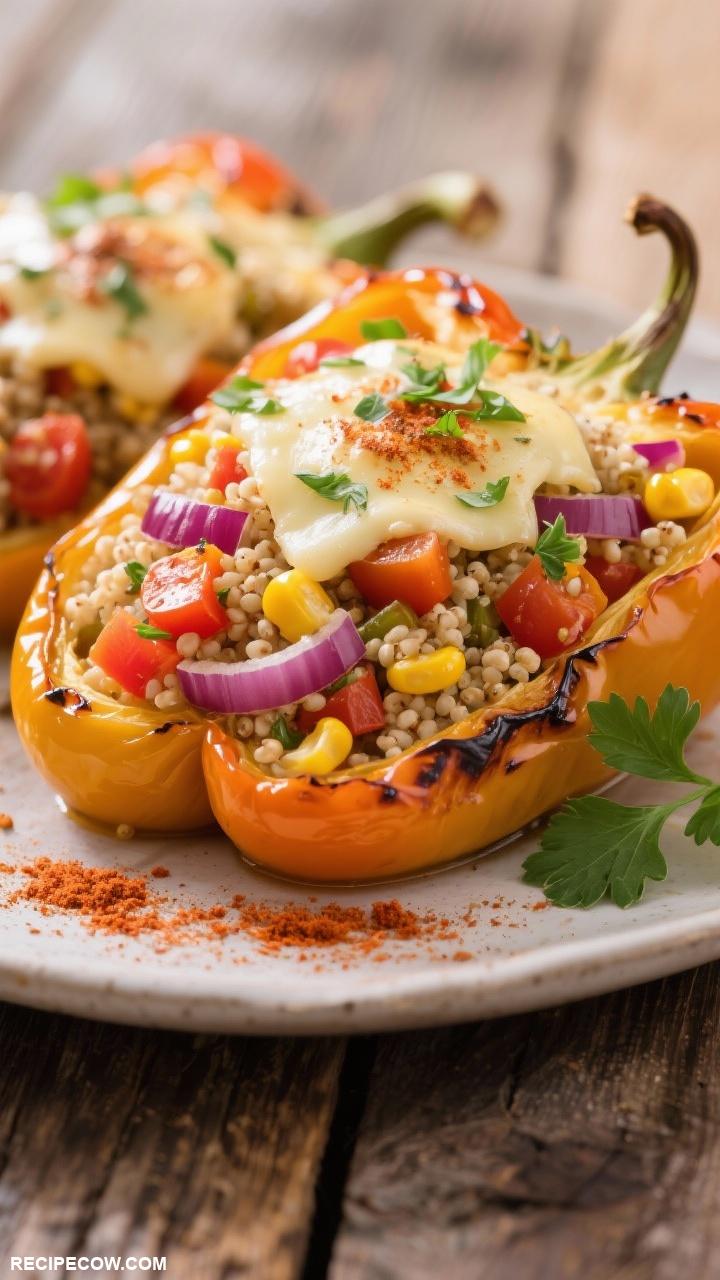 gluten free side dishes Stuffed Bell Peppers with Quinoa