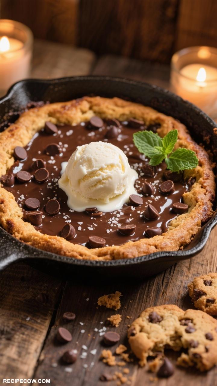 griddle cooking recipes Chocolate Chip Cookie Skillet