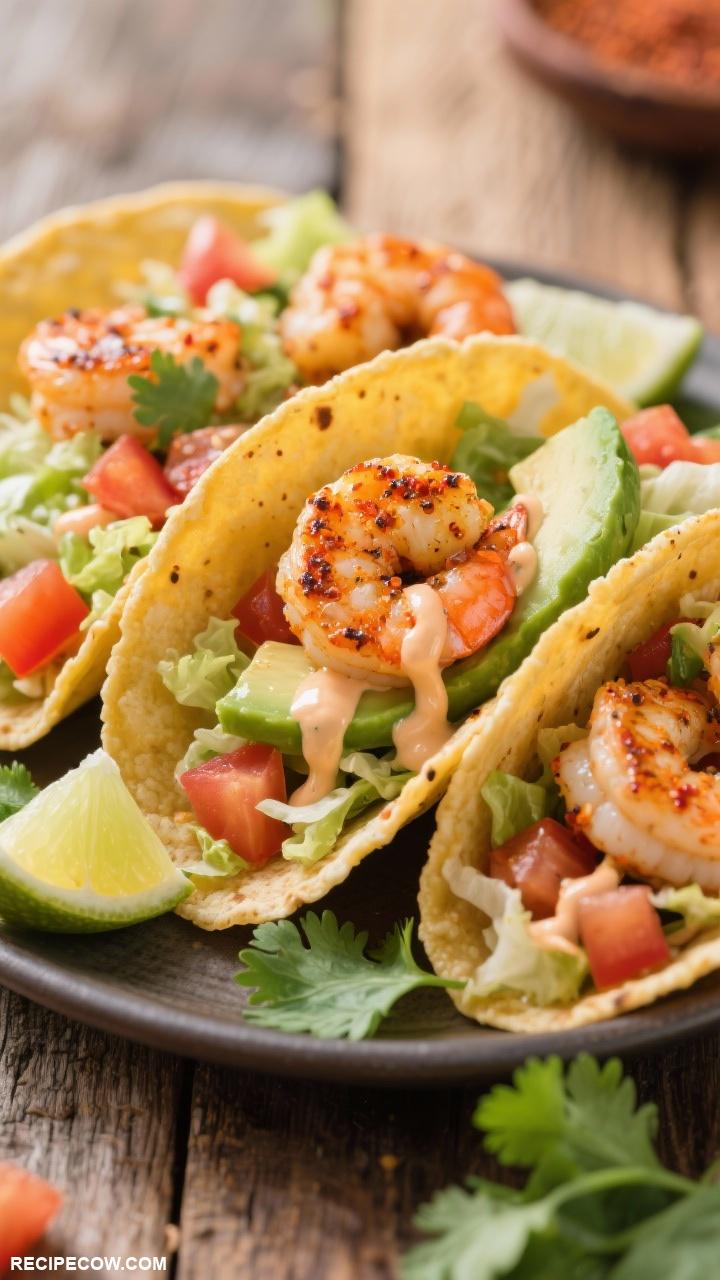 griddle cooking recipes Spicy Shrimp Tacos