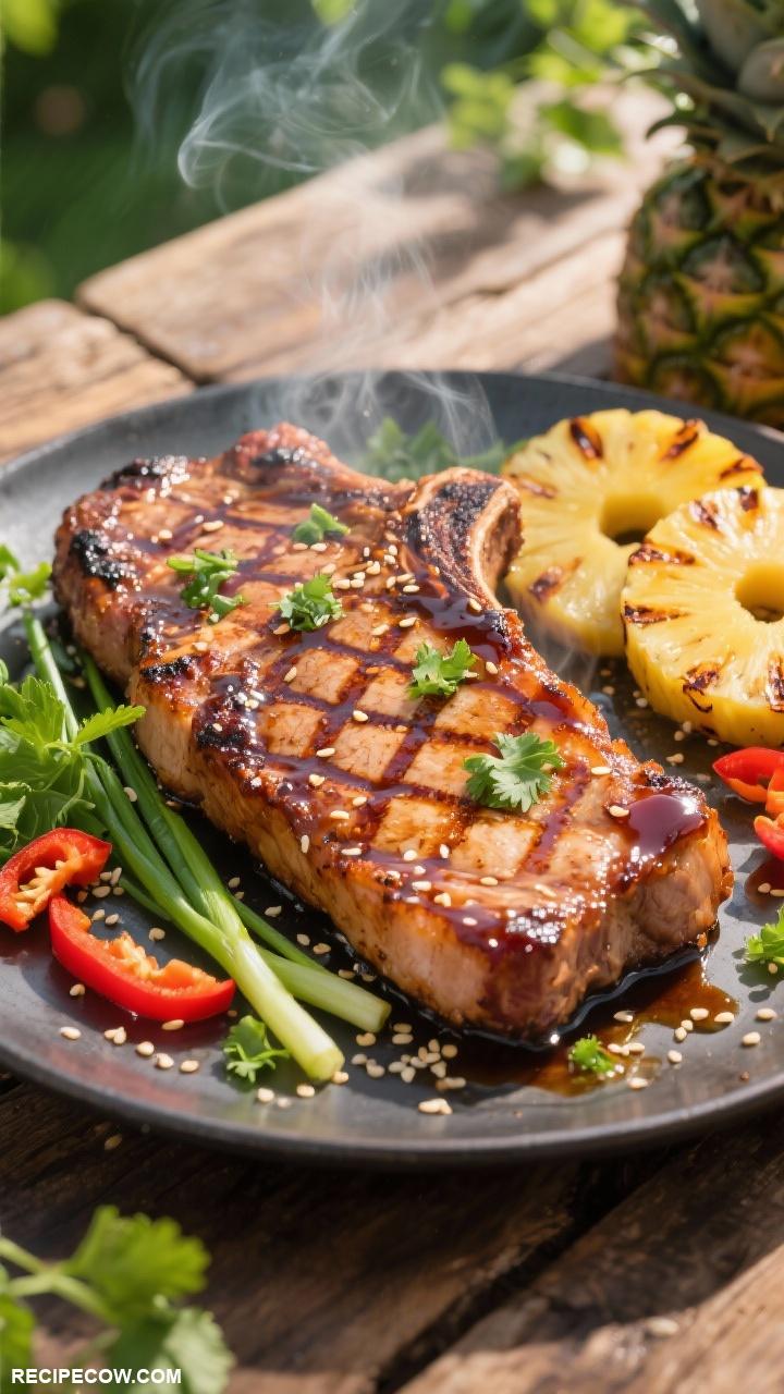 grill recipes Tangy Teriyaki Grilled Pork Chops
