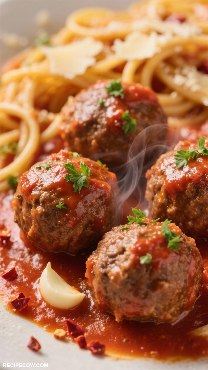 ground beef recipes Savory Beef Meatballs in Sauce