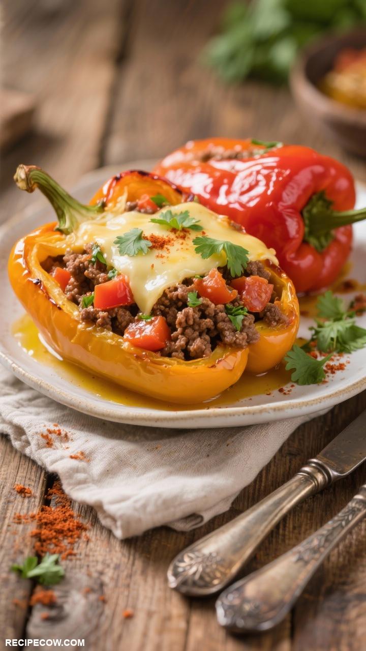 ground beef recipes Stuffed Bell Peppers with Beef