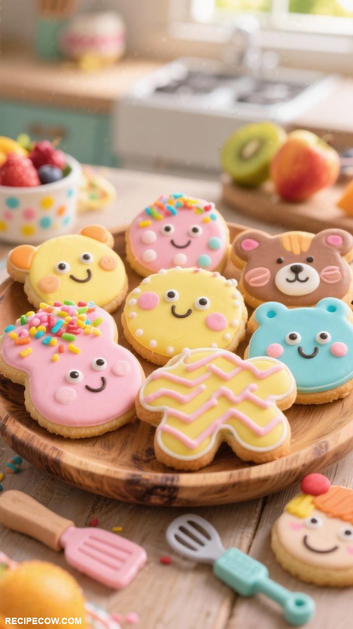 kawaii cooking Cheerful Character Cookies