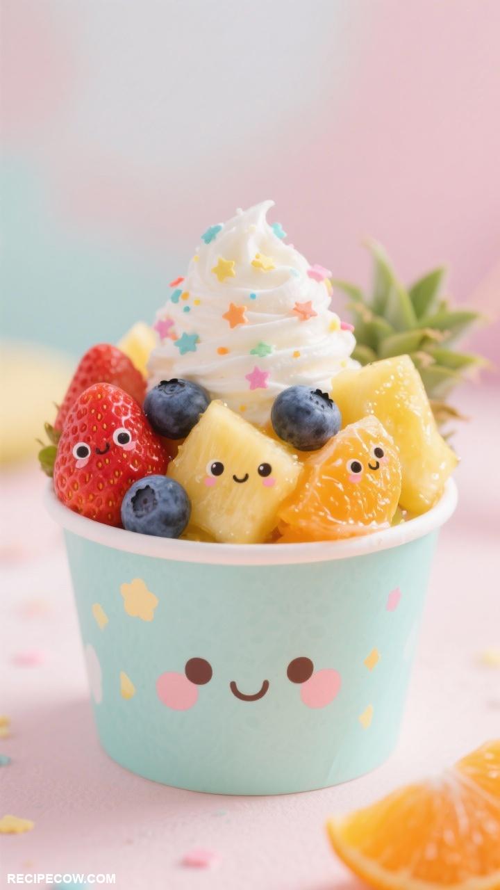 kawaii cooking Cute Fruit Salad Cups