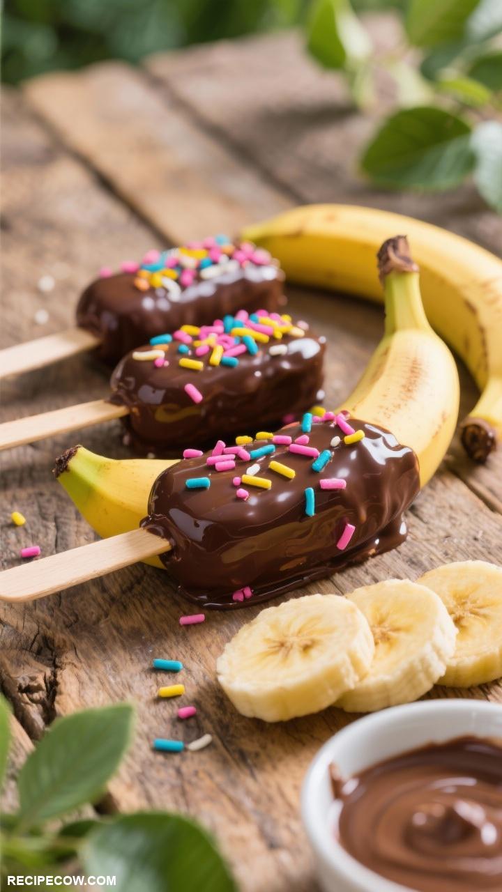 kid friendly desserts Chocolate Banana Pops