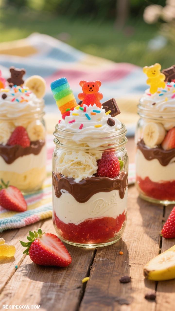 kid friendly desserts Mason Jar Sundaes