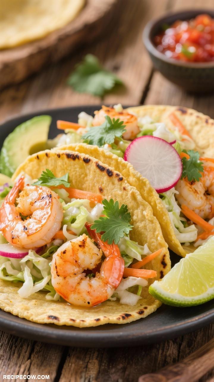 lazy dinners Quick Shrimp Tacos with Slaw