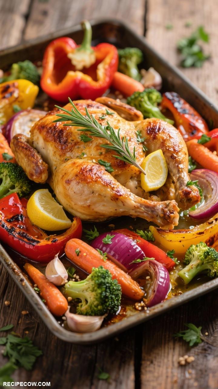 lazy dinners Sheet Pan Chicken and Veggies