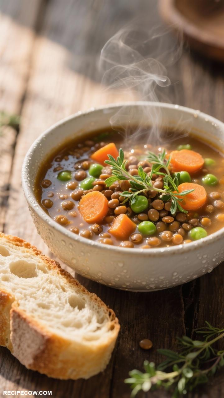 light lunch recipes Lentil and Vegetable Soup