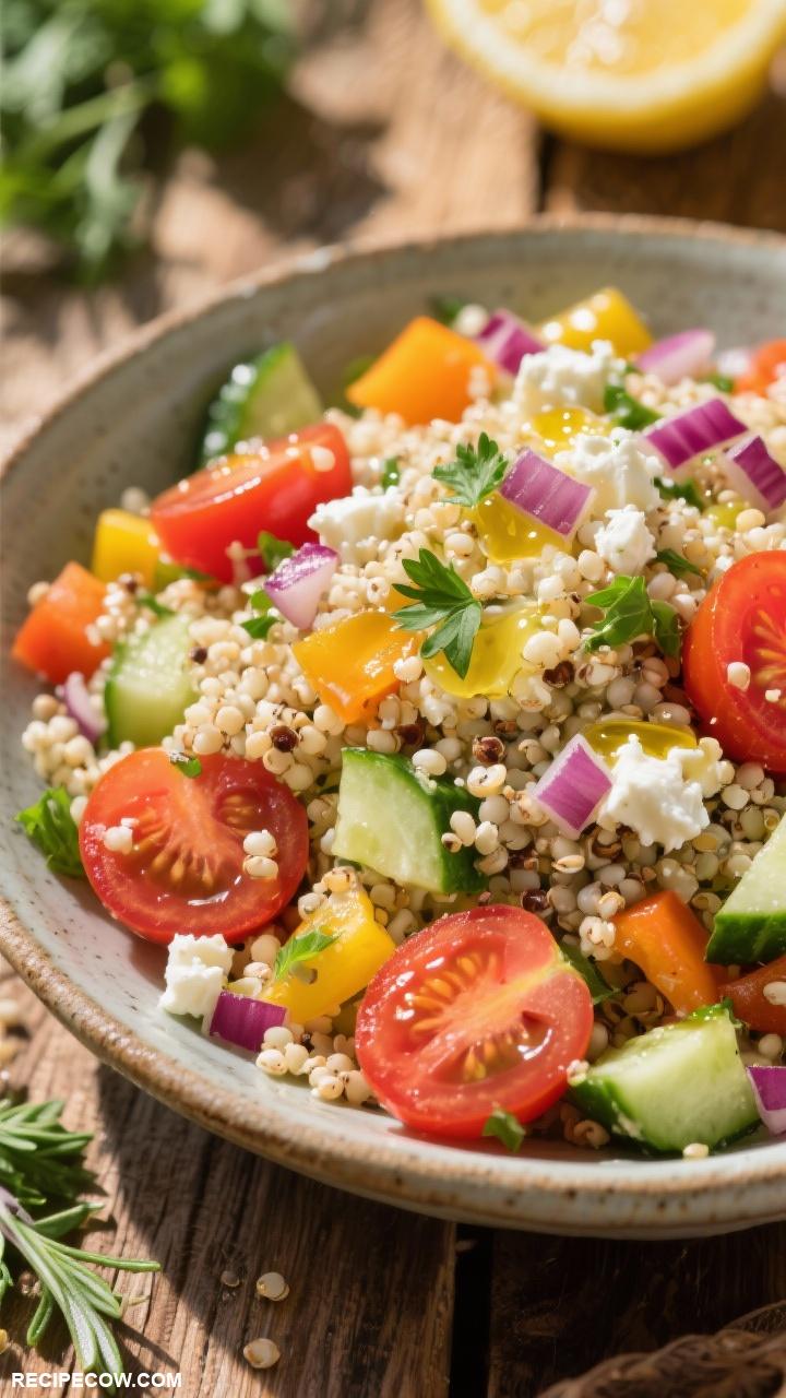 light lunch recipes Mediterranean Quinoa Salad