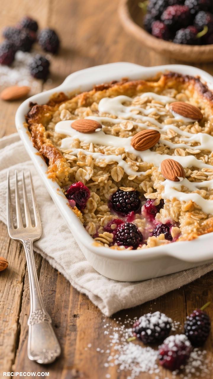 mulberry recipes Baked Mulberry Oatmeal Casserole
