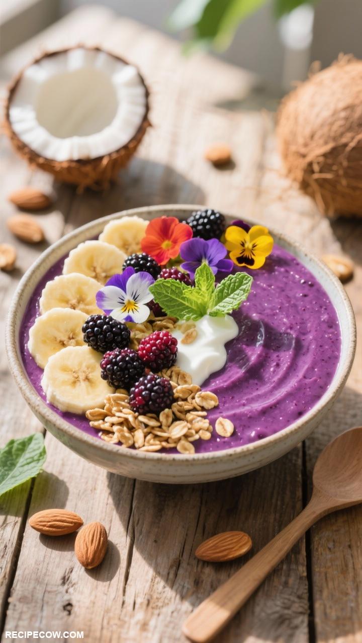 mulberry recipes Mulberry Smoothie Bowl
