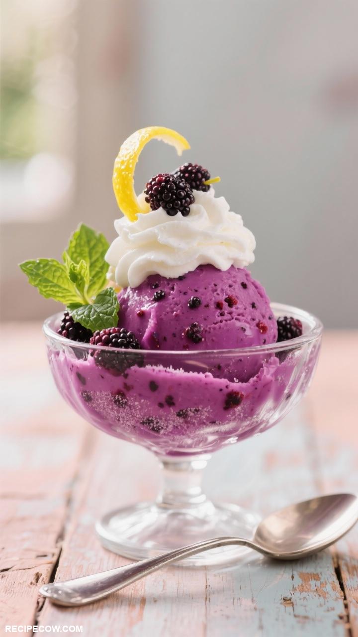 mulberry recipes Mulberry and Lemon Sorbet