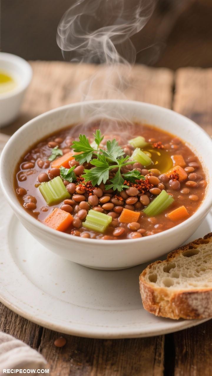 pressure cooker recipes Savory Lentil Soup