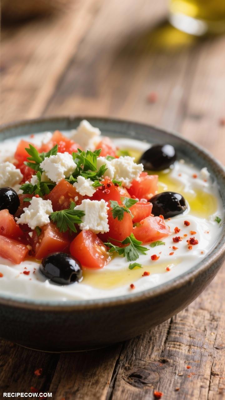 savory breakfast Savory Yogurt Bowl with Feta
