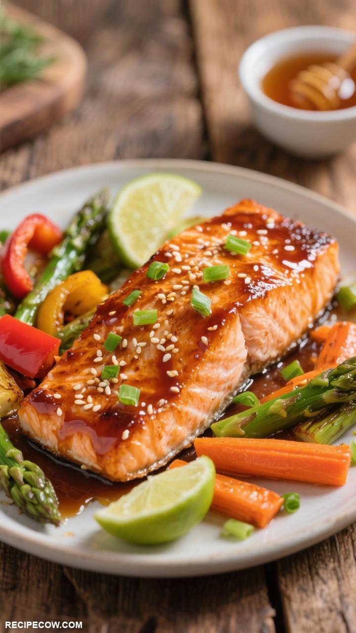 sheet pan dinners Honey Soy Glazed Salmon