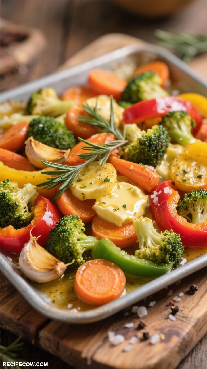 sheet pan dinners Vegetable Medley with Herb Butter