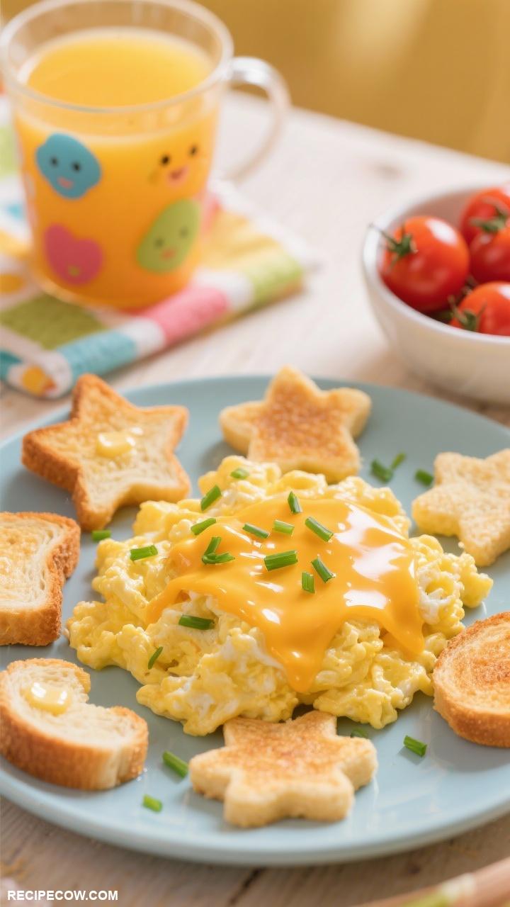 toddler breakfast ideas Cheesy Scrambled Eggs