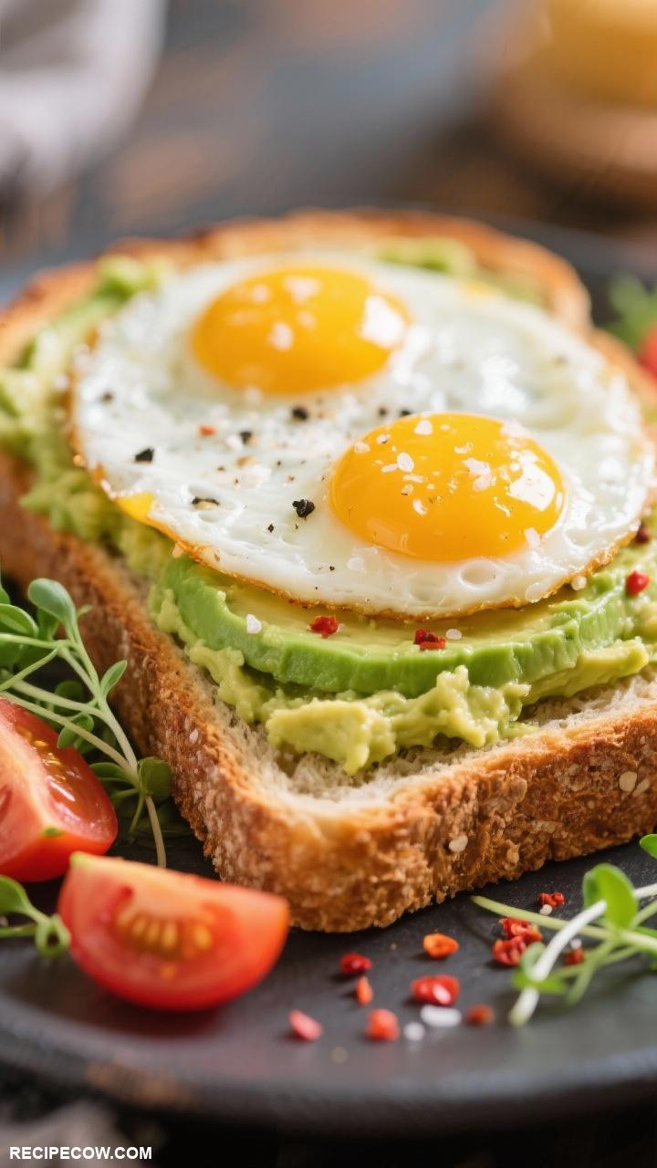 toddler breakfast ideas Egg and Avocado Toast