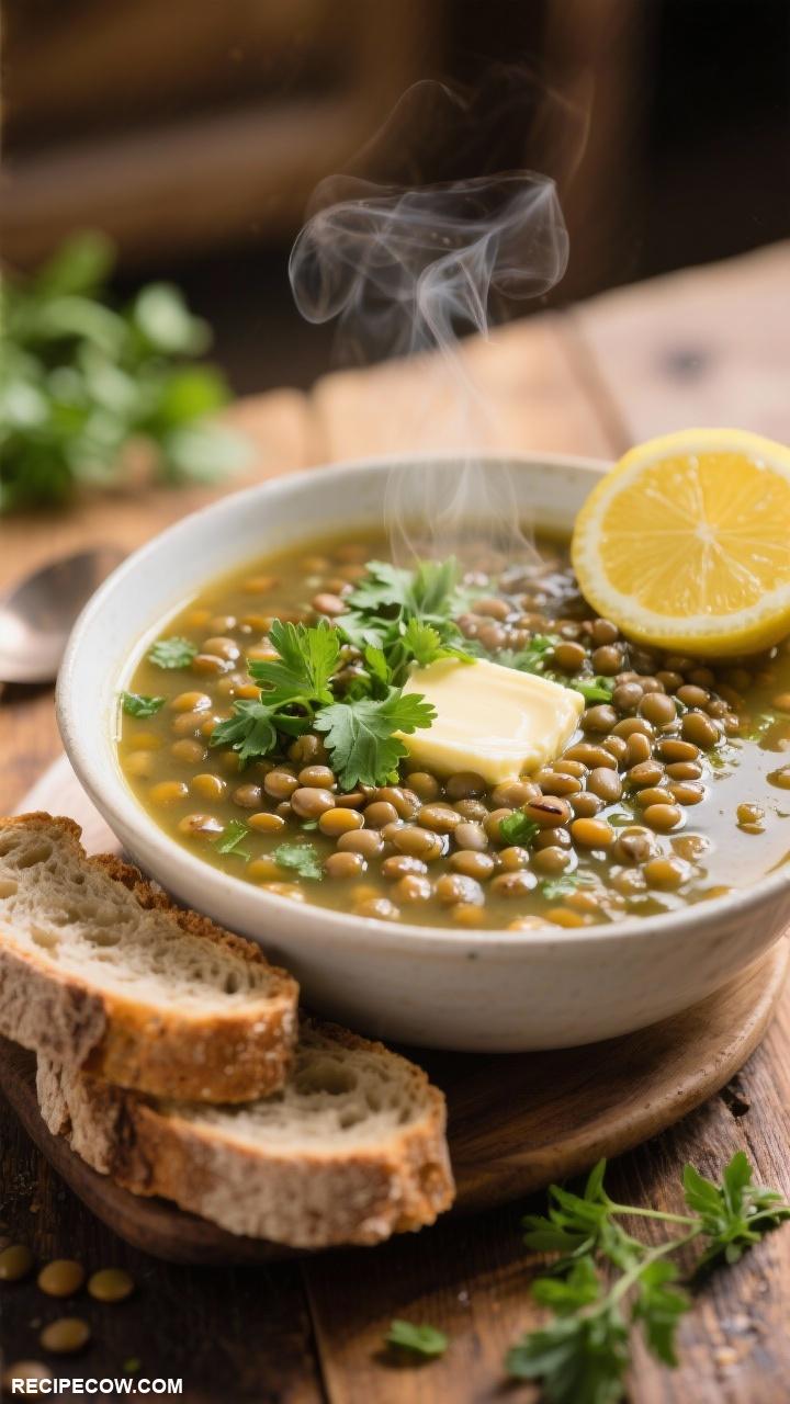 vegetarian lunch recipes Lentil Soup with Herbs