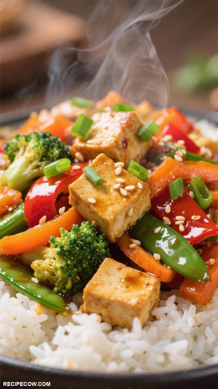 vegetarian lunch recipes Vegetable Stir Fry with Tofu