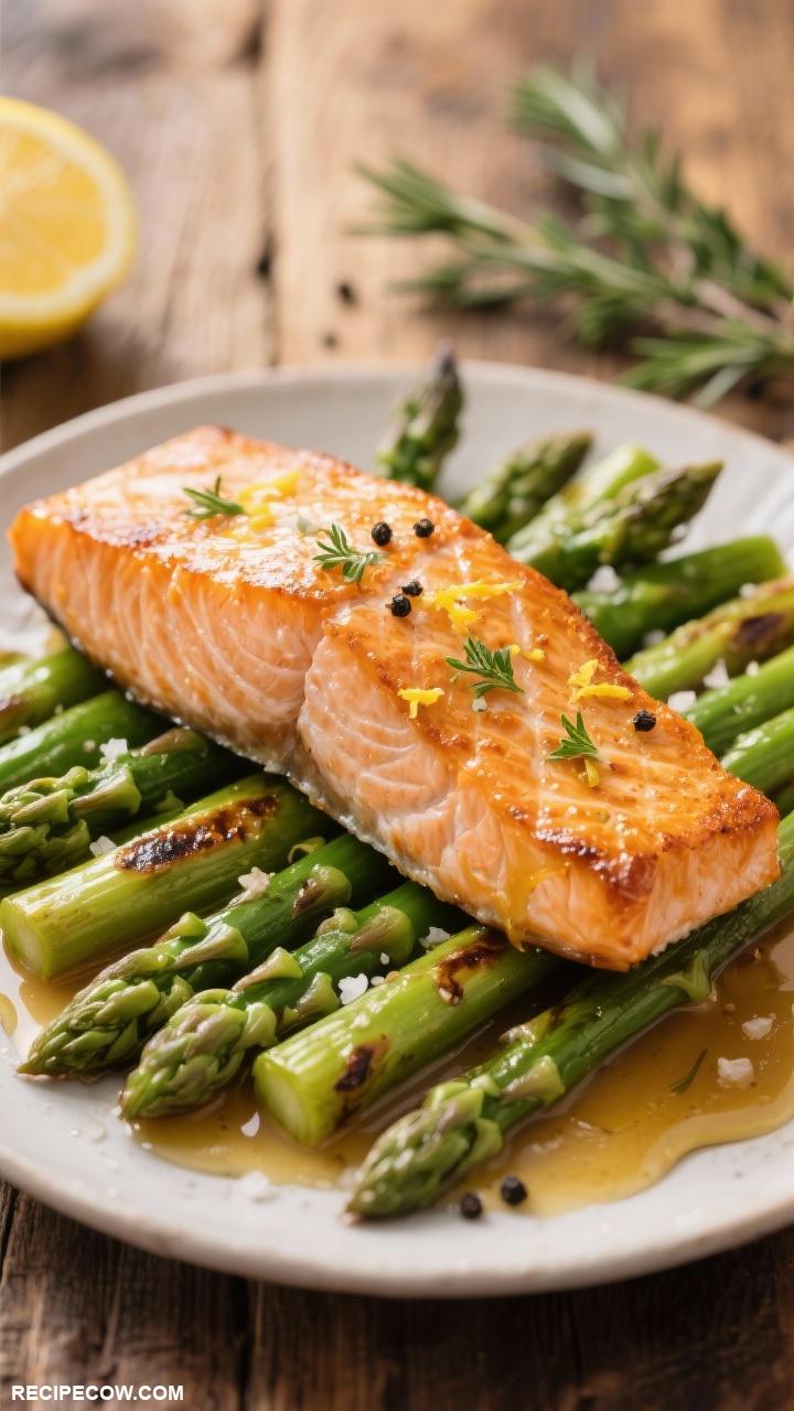 weeknight recipes Baked Salmon with Asparagus