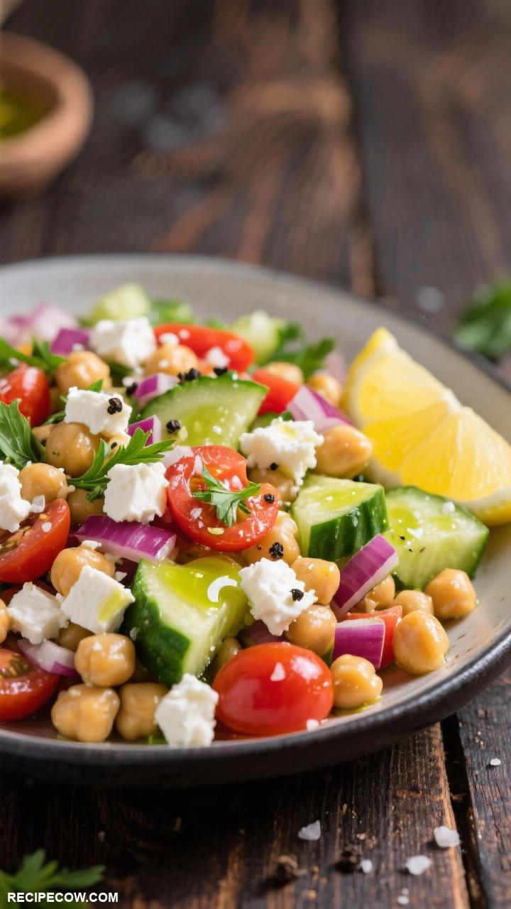 weeknight recipes Chickpea Salad with Feta