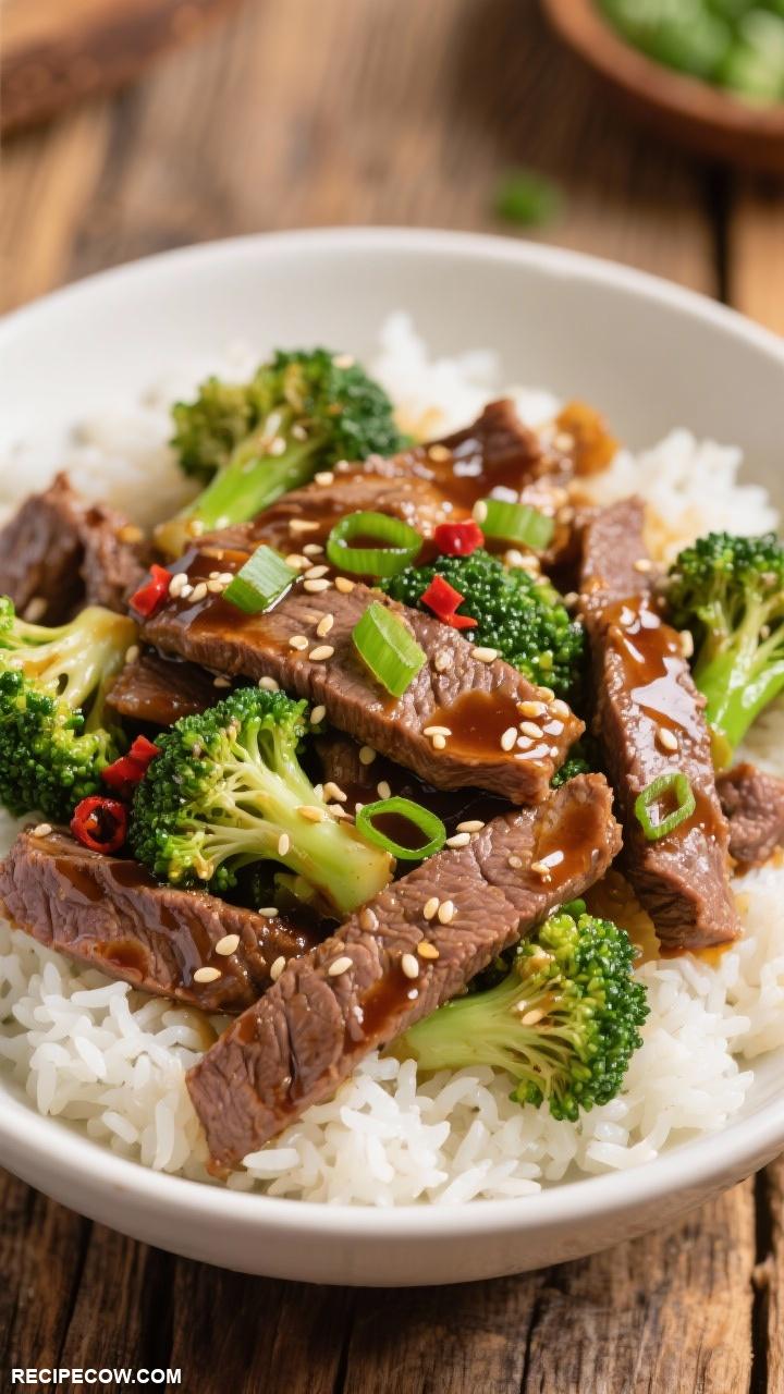 weeknight recipes Quick Beef and Broccoli Bowl