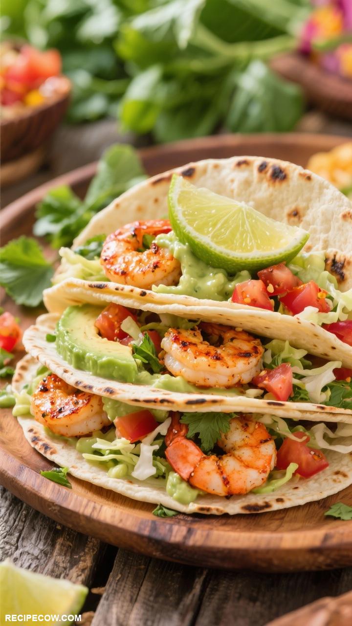 weeknight recipes Spicy Shrimp Tacos with Avocado