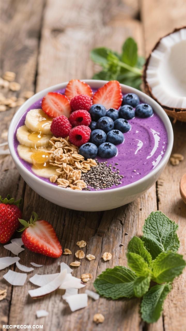work lunch recipes Berry Smoothie Bowl