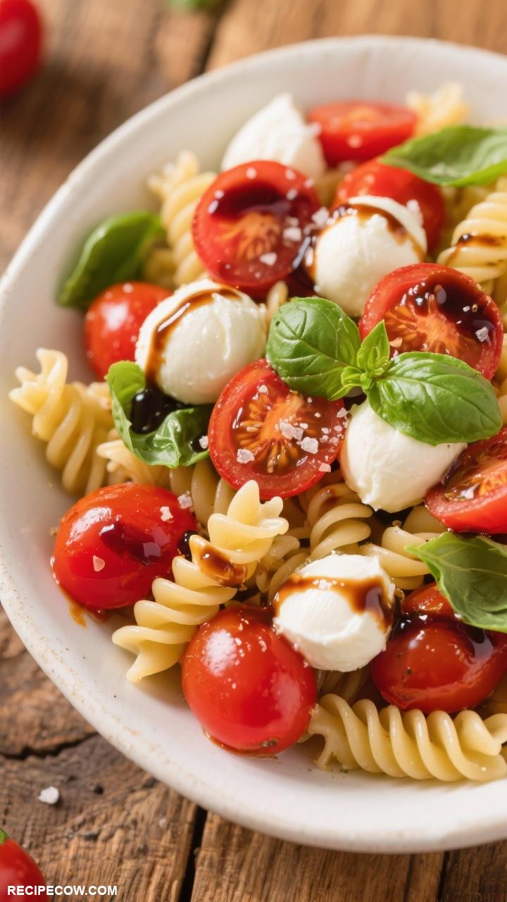 work lunch recipes Caprese Pasta Salad