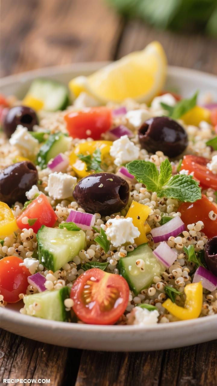 work lunch recipes Mediterranean Quinoa Salad