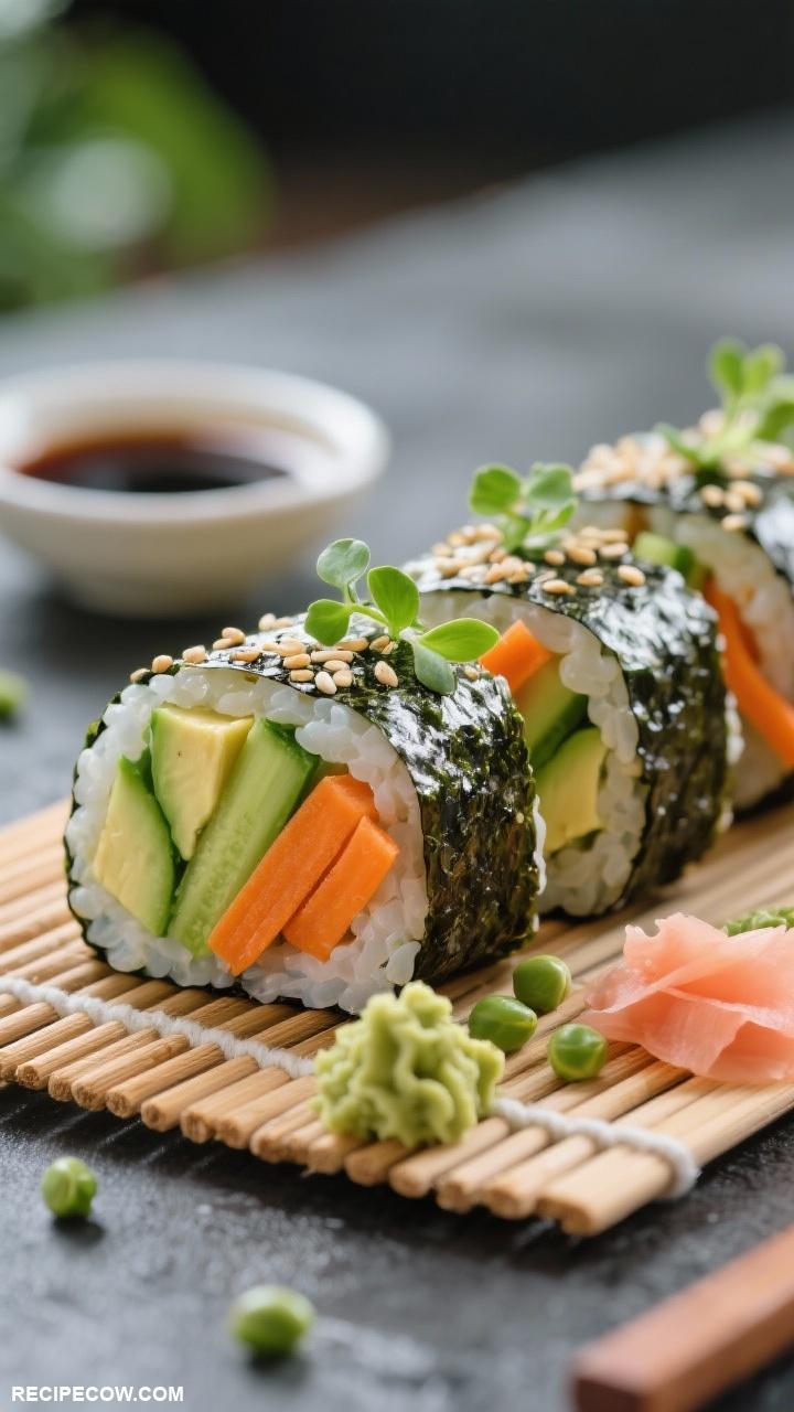 work lunch recipes Veggie Sushi Rolls