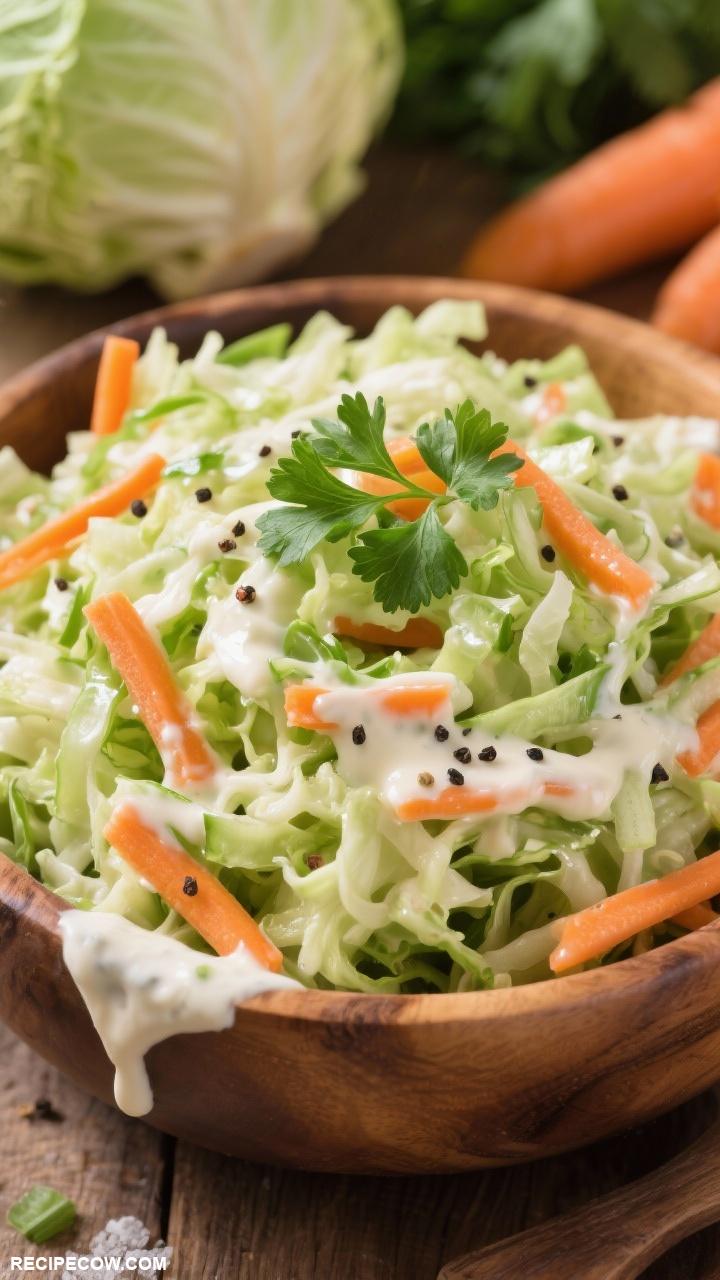 Simple side dishes Classic Coleslaw with Dressing