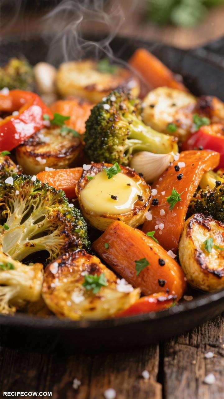 Simple side dishes Garlic Butter Roasted Vegetables