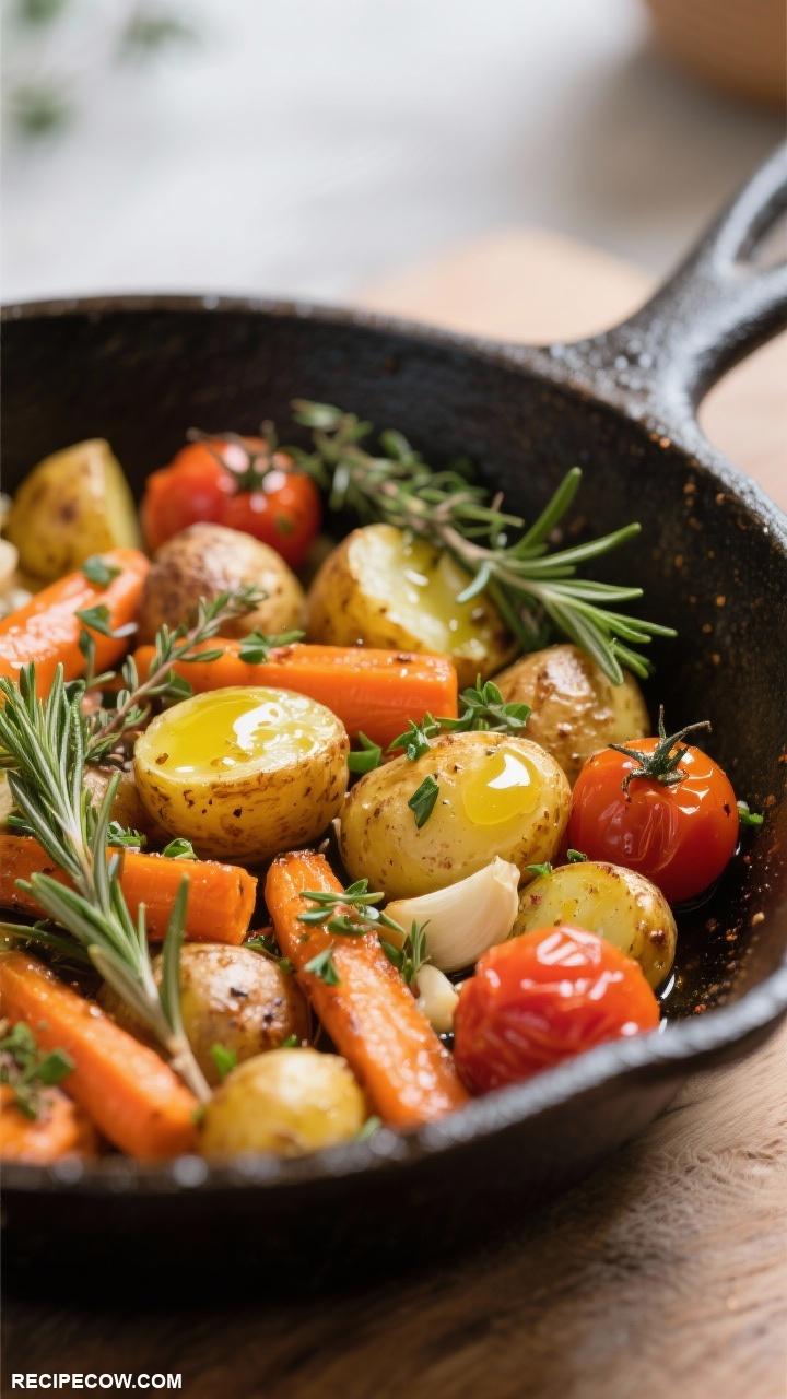 cast iron skillet recipes Herb Roasted Vegetables