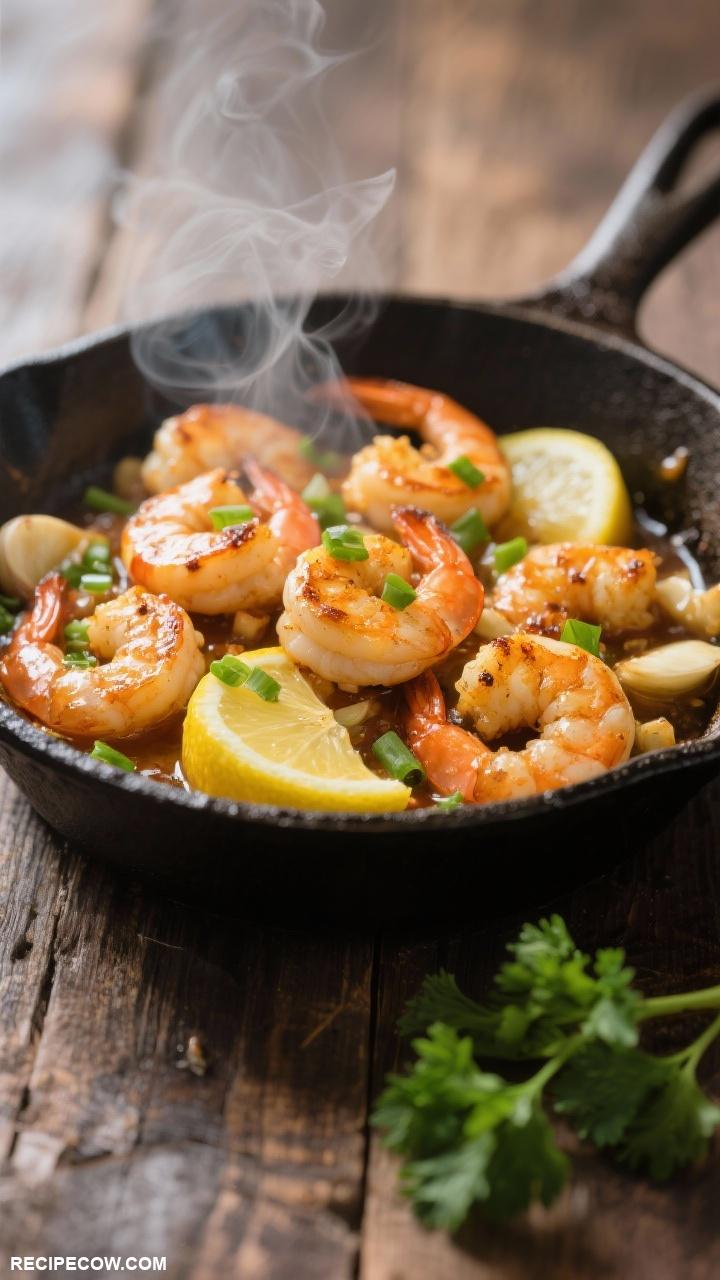 cast iron skillet recipes Lemon Garlic Shrimp